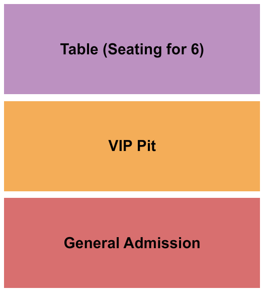 Neon Cactus Seating Chart: GA/Pit/Tables