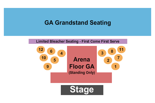 Nevada County Fairgrounds Seating Chart: Concert