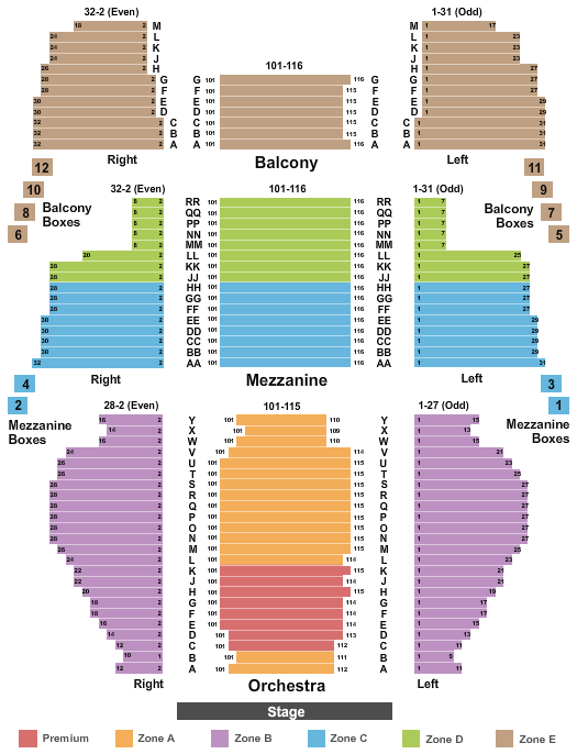 New Amsterdam Theatre Map