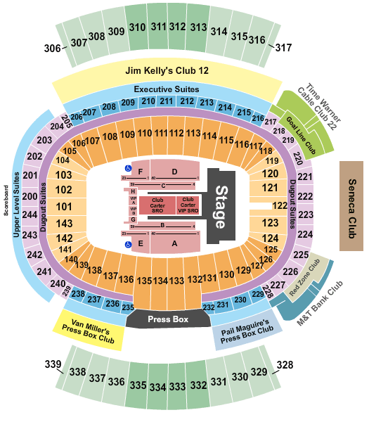 Beyonce Tickets Seating Chart New Era Field Jay Z New Era Field Seating Chart Beyonce Jay Z