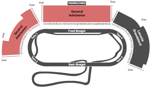 New Hampshire Motor Speedway Map