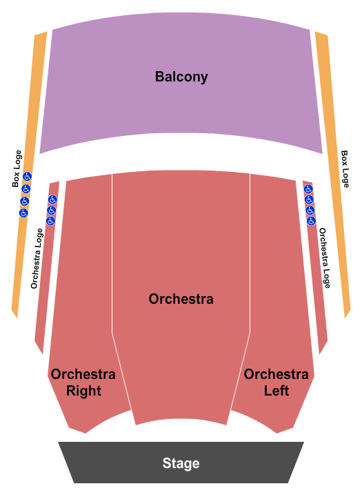 New Jersey Performing Arts Center - Victoria Theater Seating Chart: Endstage 2