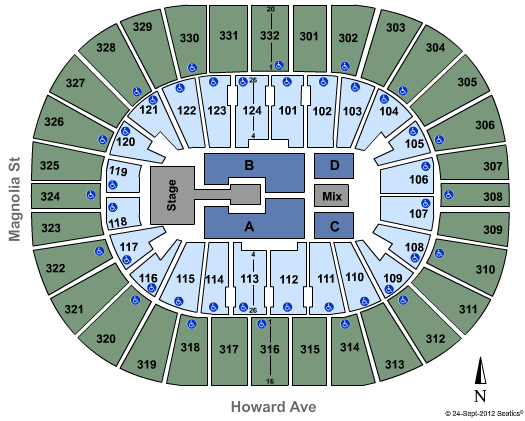 New Orleans Arena Seating Chart