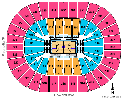 New Orleans Arena Seating Chart