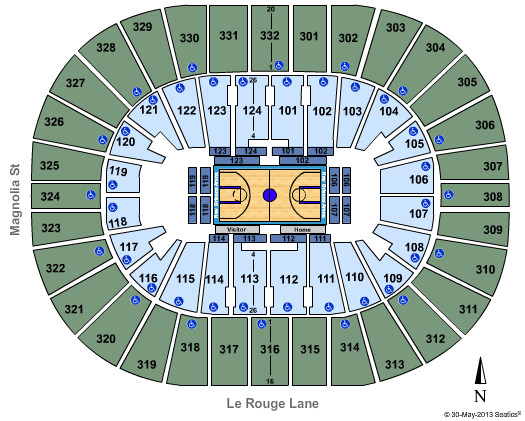 New Orleans Arena Seating Chart