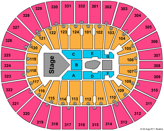 New Orleans Arena Seating Chart