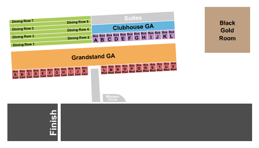 New Orleans Fair Grounds Seating Chart: Horse Racing