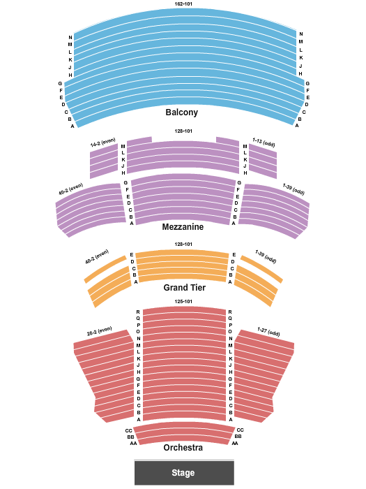 MainStage At New York City Center Seating Chart