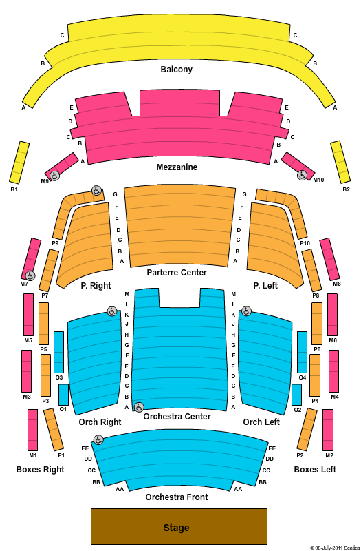 Newman Center Seating Chart