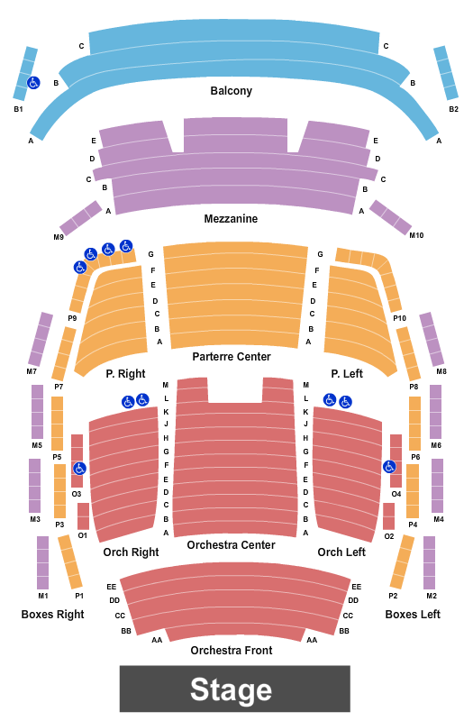 University of Denver - Newman Center - Gates Concert Hall Seating Chart: End Stage