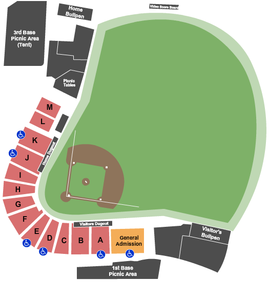 Newman Outdoor Field NDSU Seating Chart: Baseball