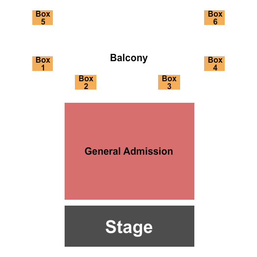 Newport Music Hall Seating Chart: GA/Boxes