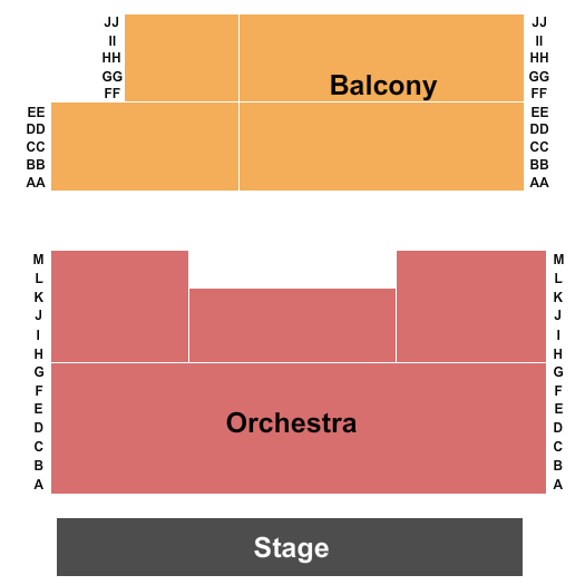 Newton Performing Arts Center Seating Chart: Endstage