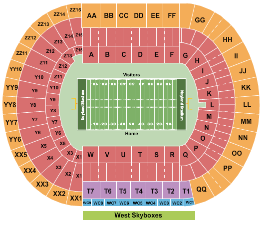 Neyland Stadium Map