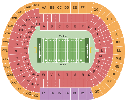 Finley Stadium Seating Chart