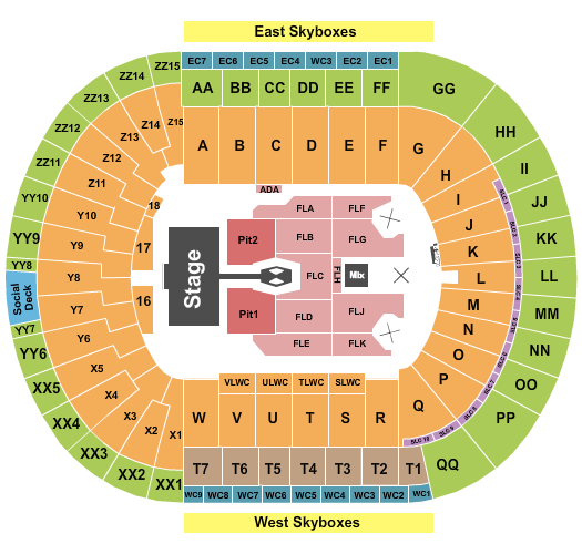 Neyland Stadium Seating Chart: Morgan Wallen