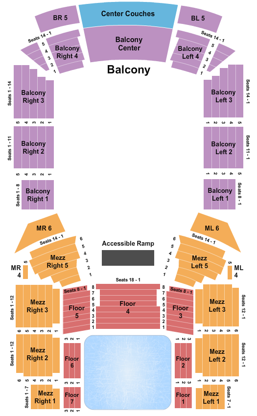 Avalon Theatre At Niagara Fallsview Casino Resort Seating Chart: Ice Show