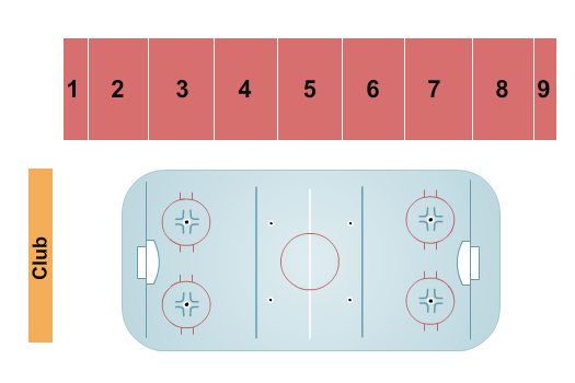 Niagara University Dwyer Arena Seating Chart: Hockey