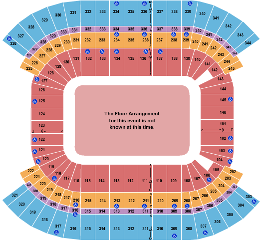 Nissan Stadium - Nashville Seating Chart: Generic Floor