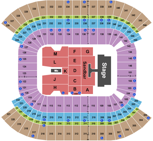 Kenny Chesney Seattle Seating Chart