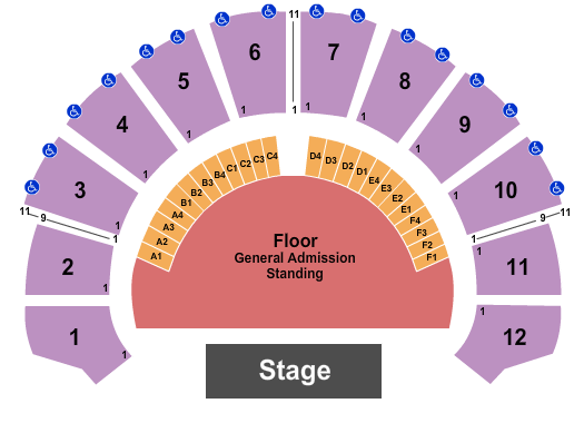 The Masonic - San Francisco Seating Chart: Endstage GA Floor