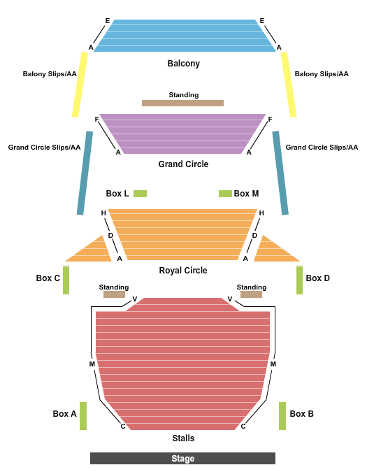 Noel Coward Theatre Map