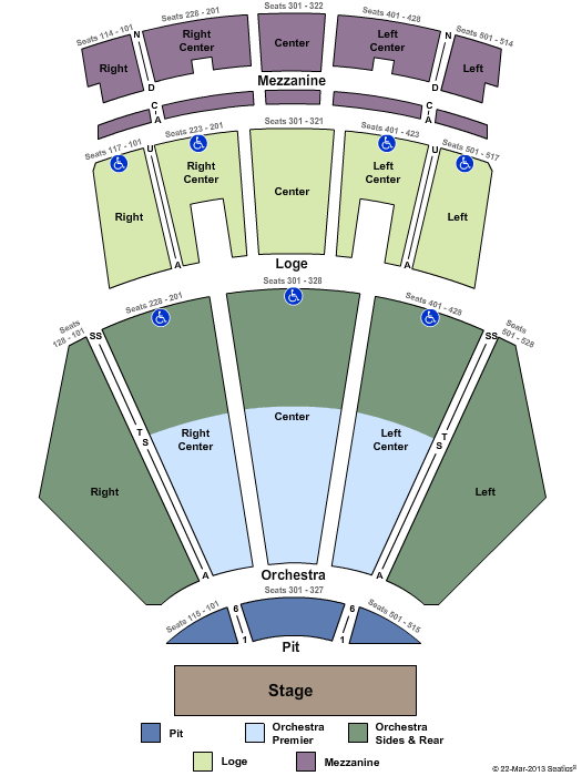 Nokia Theatre Live - LA Seating Chart
