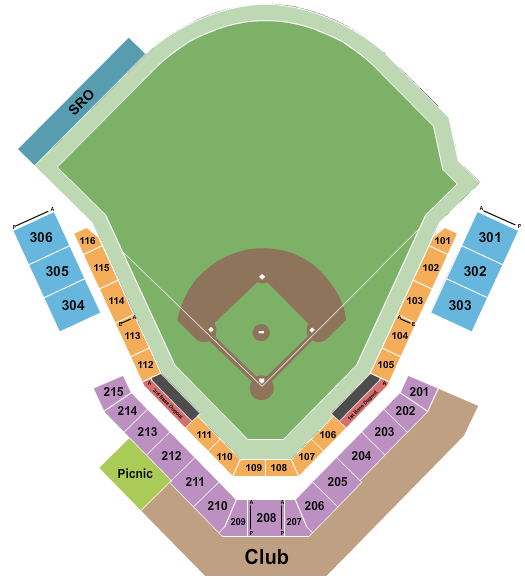 Nomaco Park Seating Chart: Baseball