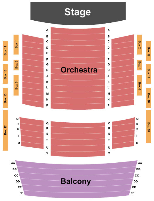 Noorda Center for the Performing Arts Seating Chart