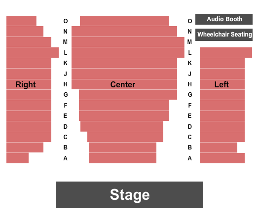 Norman Rothstein Theatre Seating Chart: Endstage