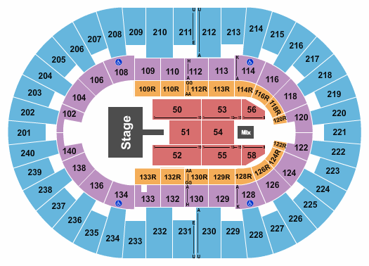 North Charleston Coliseum Seating Chart: CeCe Winans