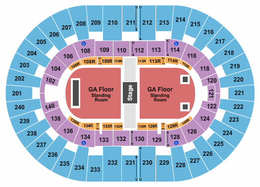 North Charleston Coliseum Seating Chart