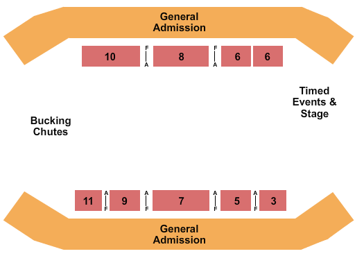 North Dakota State Fairgrounds Seating Chart: Rodeo With GA