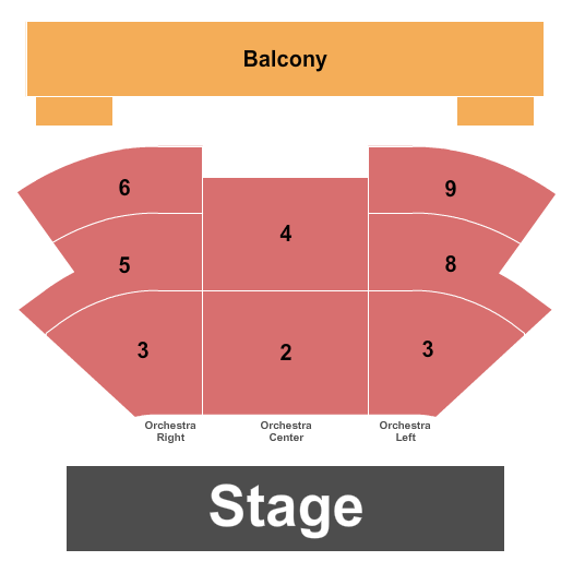 North Port Performing Arts Center Seating Chart: Endstage