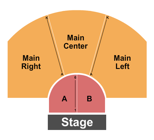 North Theatre At North Shore Center For The Performing Arts Seating Chart: Endstage A-B