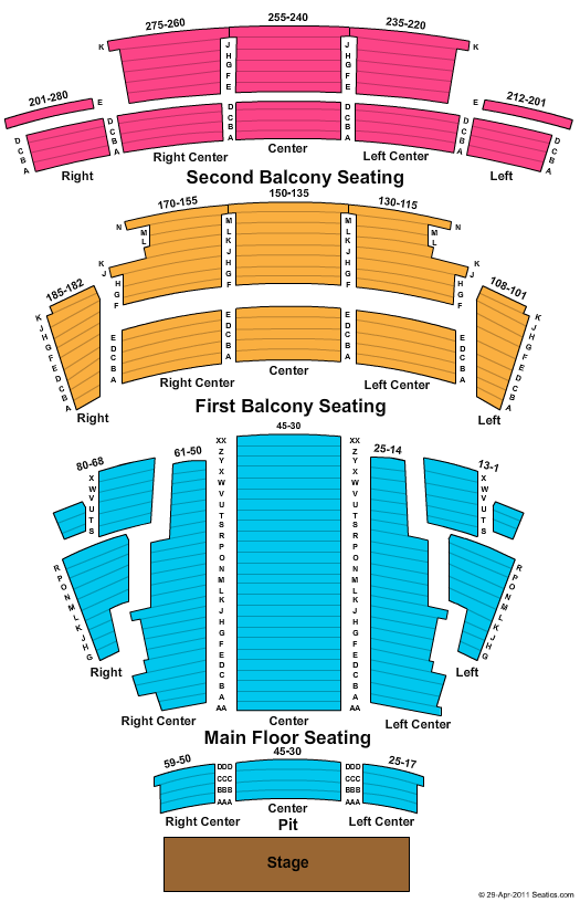 Jubilee Calgary Seating Chart