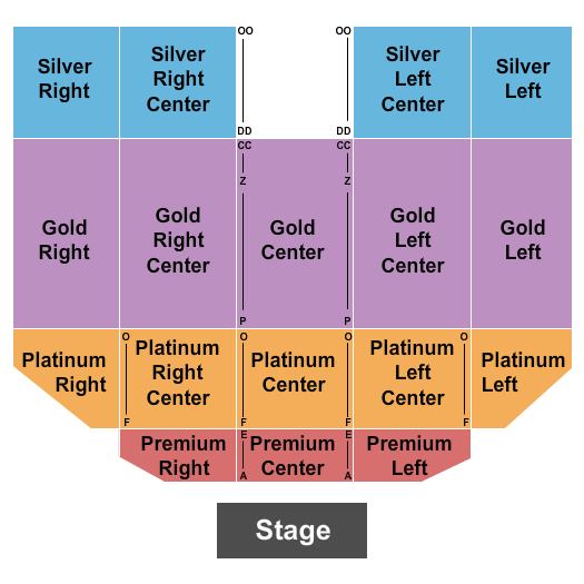 Northern Lights Casino Seating Chart: Endstage w/ Premium