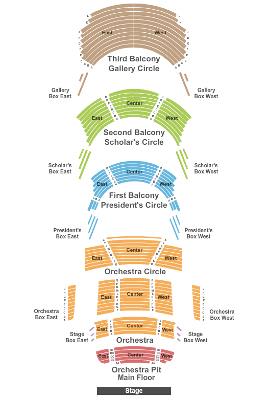 Northrop Auditorium Map