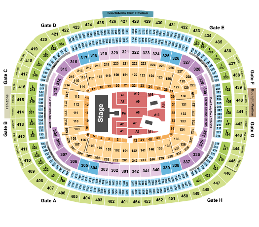 Northwest Stadium Seating Chart: AC/DC