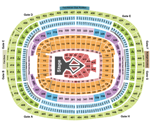 Northwest Stadium Seating Chart: Beyonce