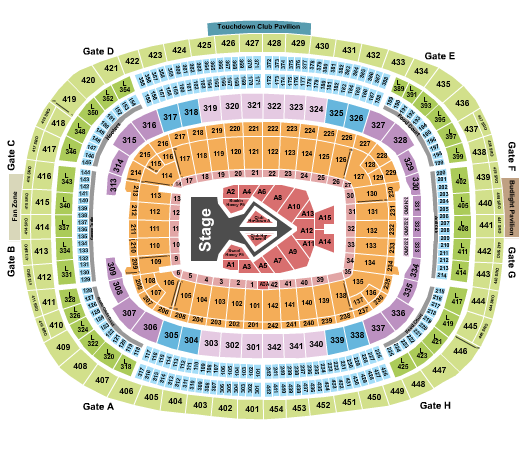 Northwest Stadium Seating Chart: Beyonce