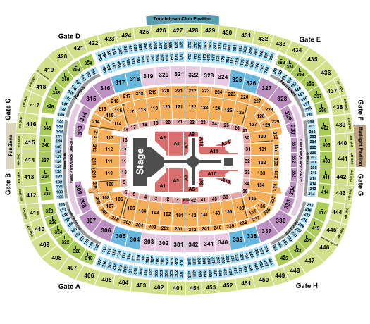 Northwest Stadium Seating Chart: The Weeknd