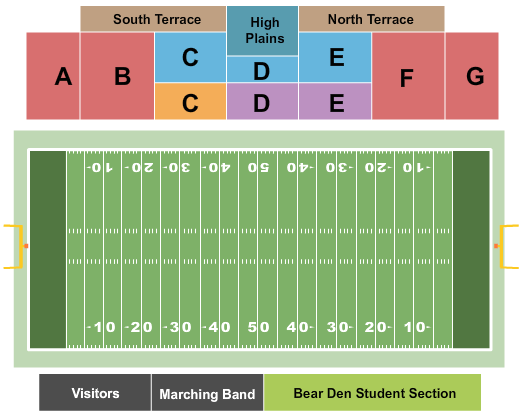 Nottingham Field Seating Chart: Football