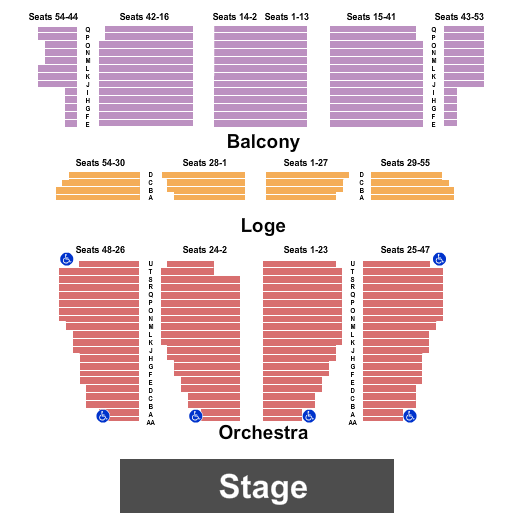 Sydney Goldstein Theater Map