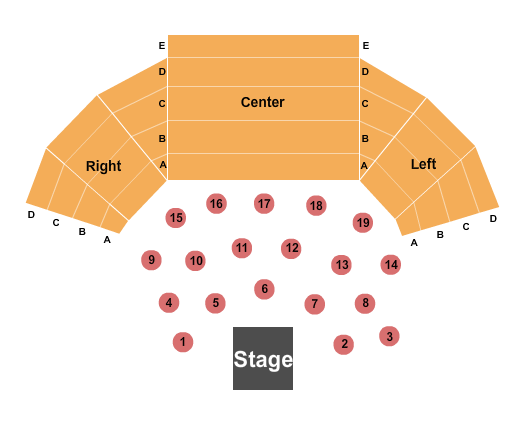Numerica Performing Arts Center Seating Chart: Endstage Comedy