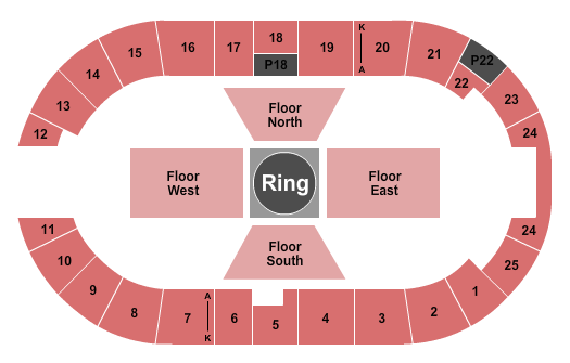 Nutrien Western Event Centre Seating Chart: Wrestling