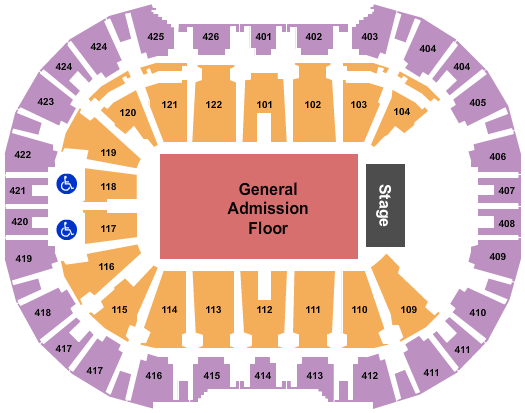 O2 Arena - Prague Seating Chart: GA Floor