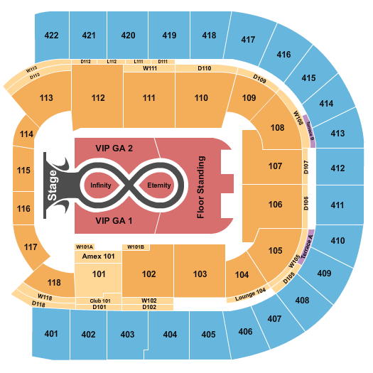O2 Arena - London Seating Chart: Katy Perry