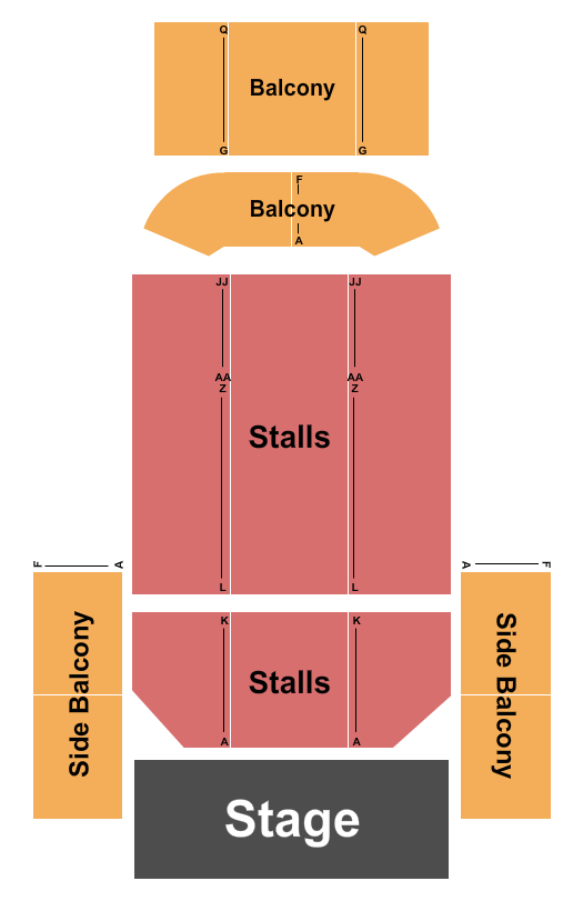 O2 City Hall Newcastle Seating Chart: Endstage 2