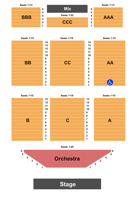 Maryland Concert Tickets Seating Chart Oc Inlet Parking Lot End Stage